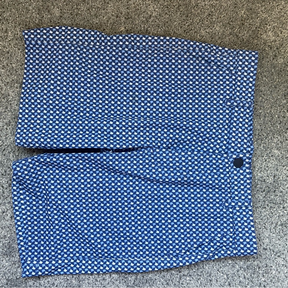 Greyson Blue and White Kids Shorts